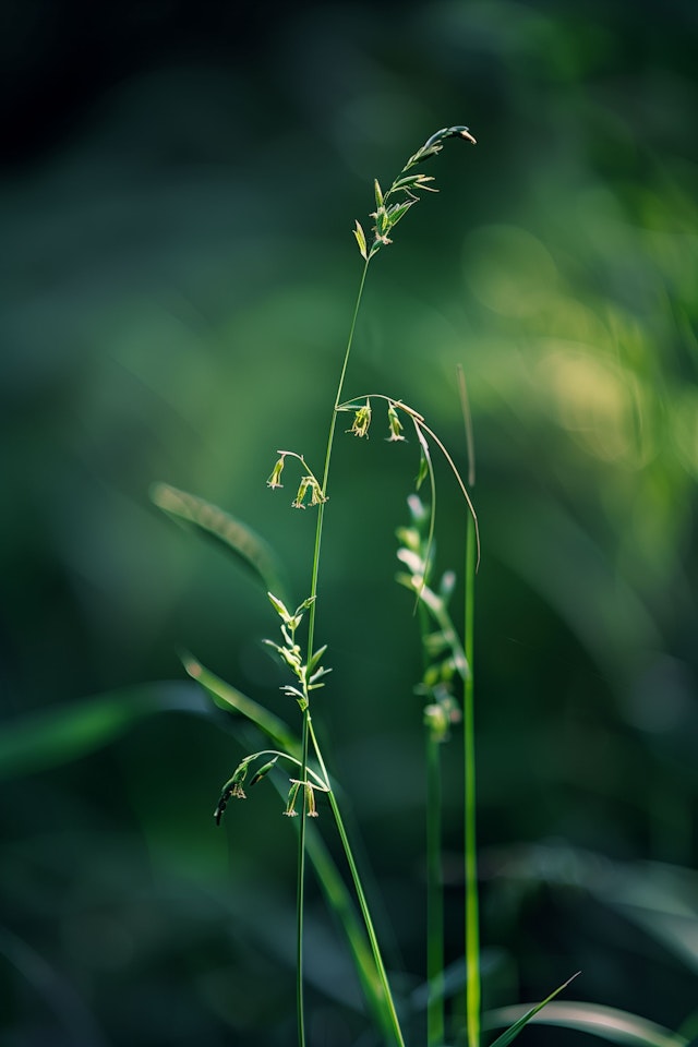 Serene Green Plant Close-up