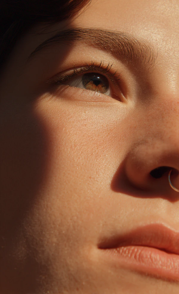 Close-Up Face Portrait