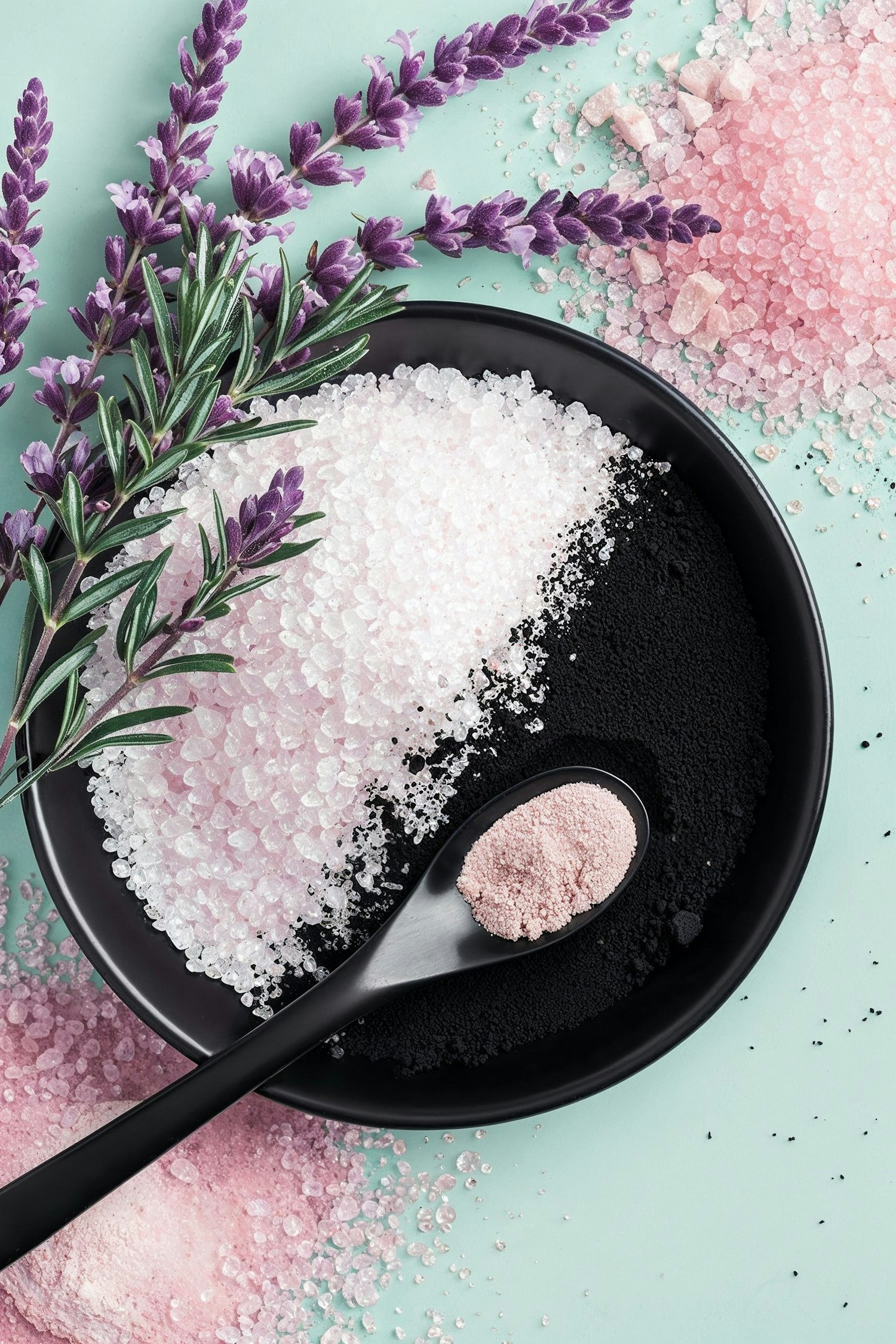 Aesthetic Bath Salts Arrangement