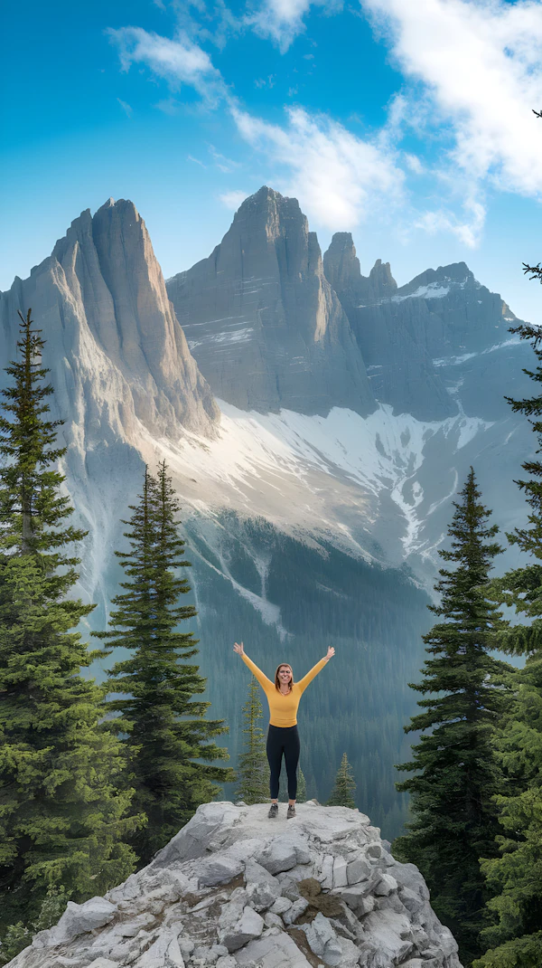 Mountain Adventure Scene