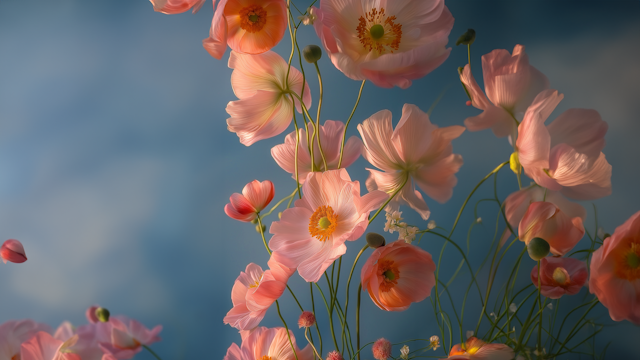 Serene Field of Poppies