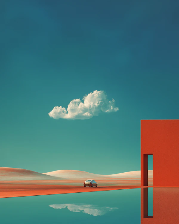 Surreal Landscape Scene