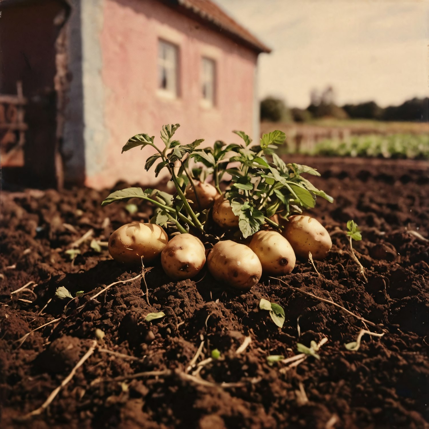 Freshly Harvested Potatoes