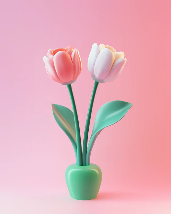 Minimalist Tulip Vase