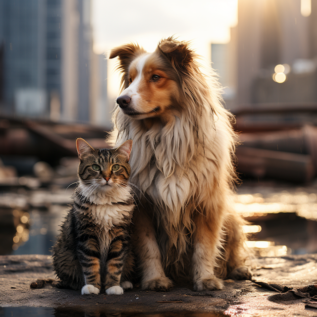 Dog and Cat Companionship