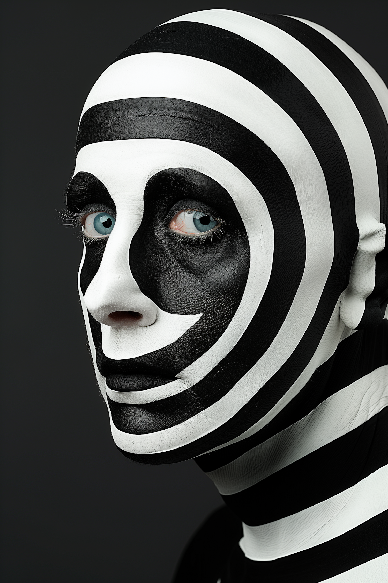 Striped Illusion Mask