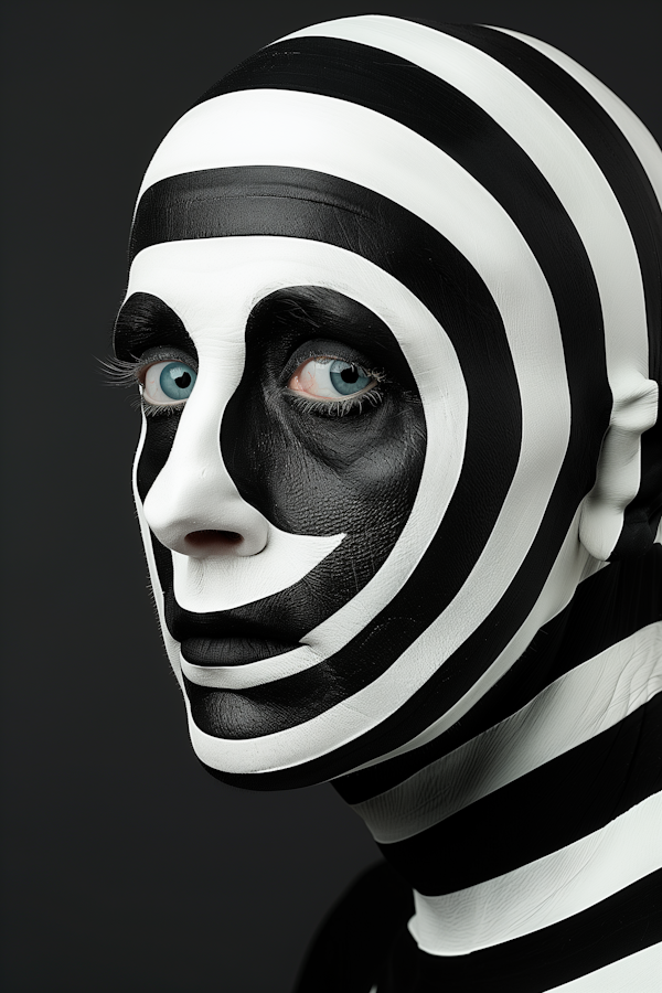 Striped Illusion Mask