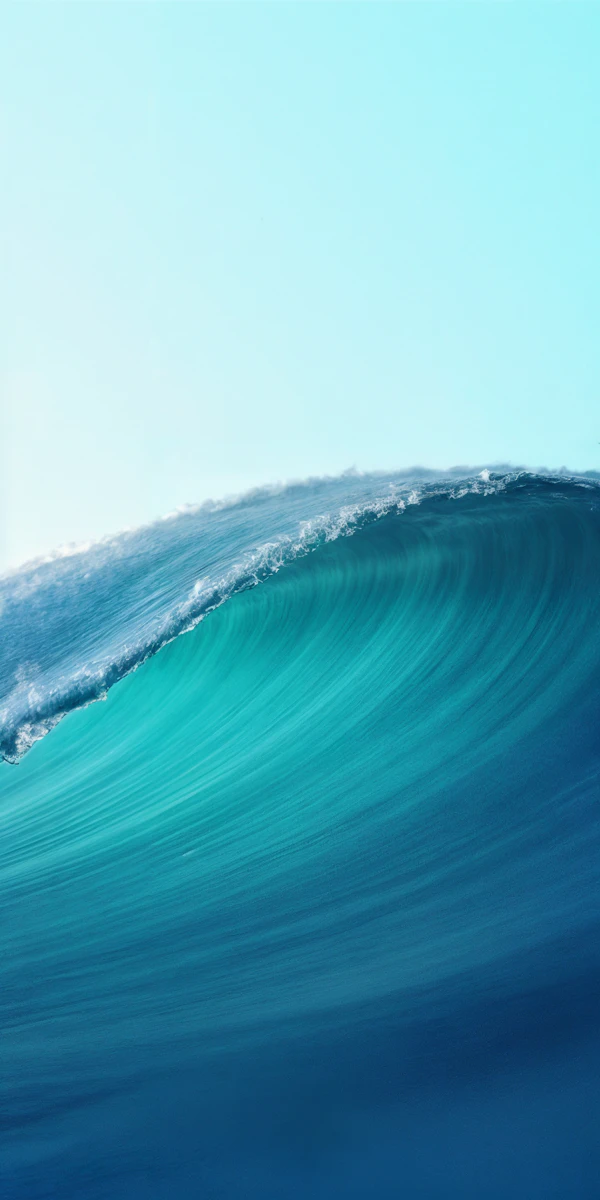 Ocean Wave Mid-Crest