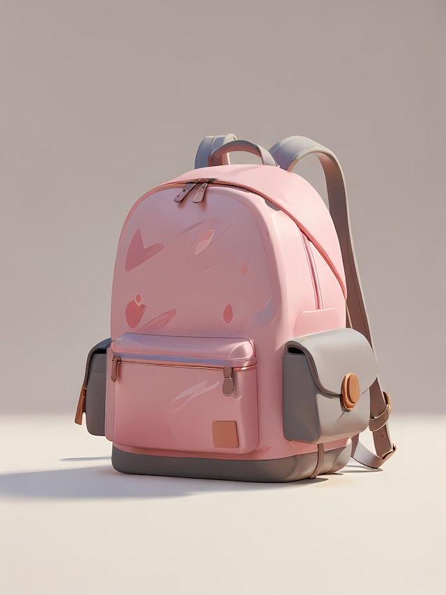 Stylish Pink Backpack