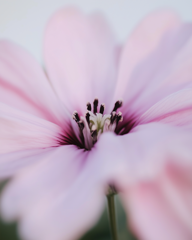 Delicate Pink Flower Close-Up