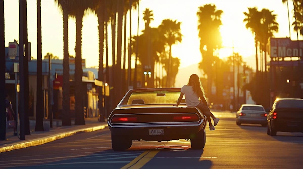 Golden Hour Street Scene