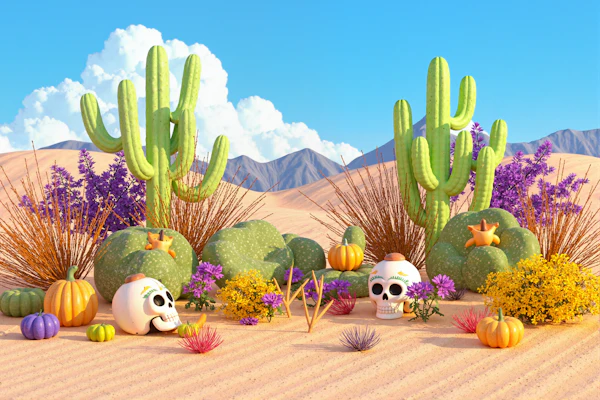 Vibrant Desert Scene