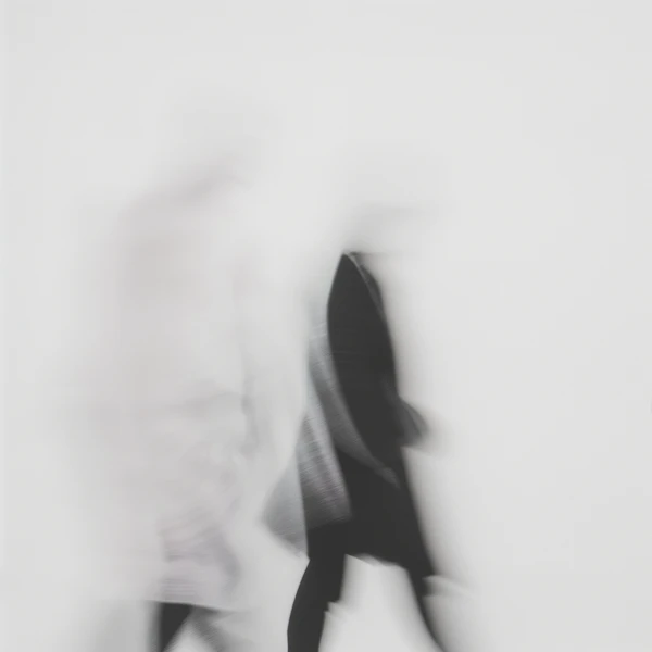 Blurred Figures Walking