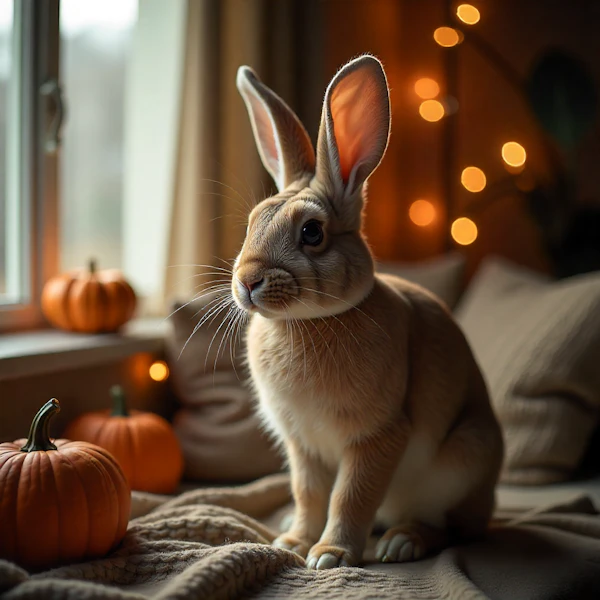 Cozy Rabbit Scene