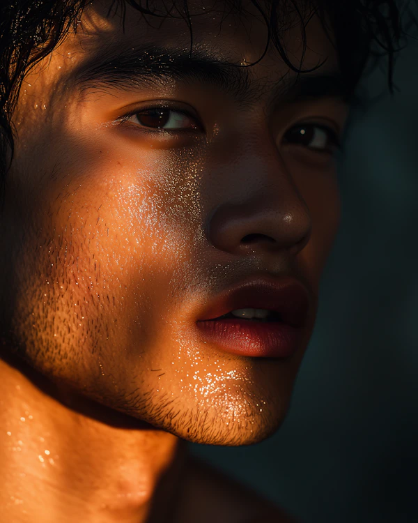 Dramatic Portrait Close-Up