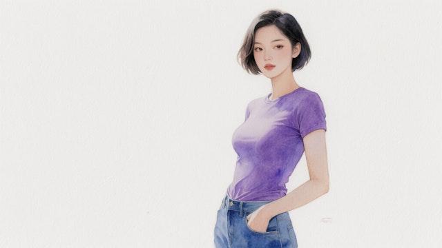 Minimalist Woman Portrait