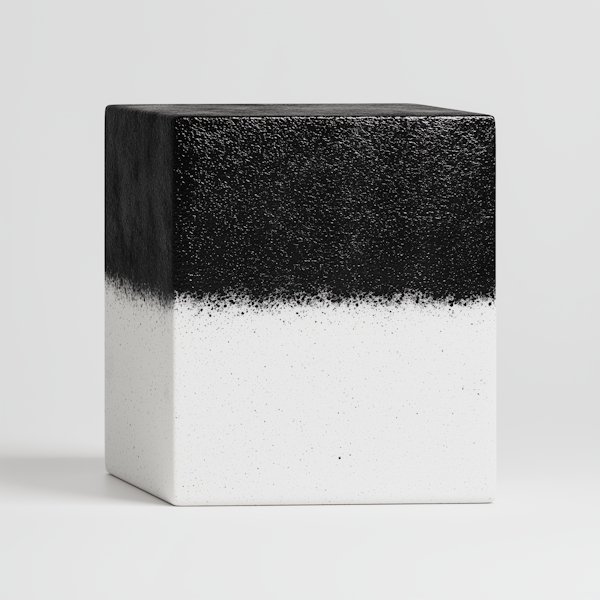 Two-Tone Textured Cube