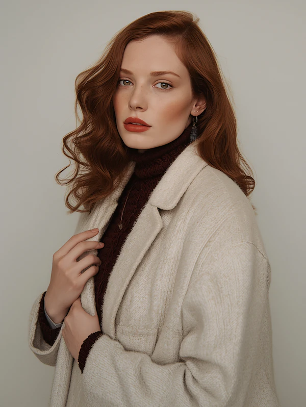 Elegant Red-Haired Portrait