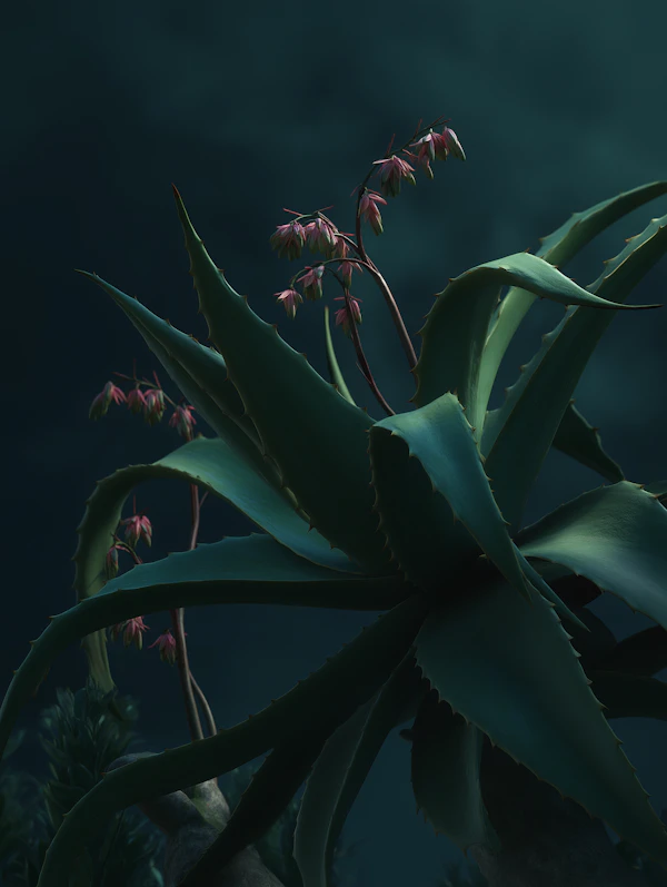 Succulent with Flowers