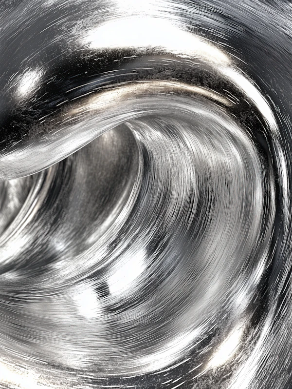 Swirling Liquid Metal