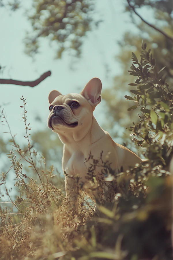 French Bulldog in Nature