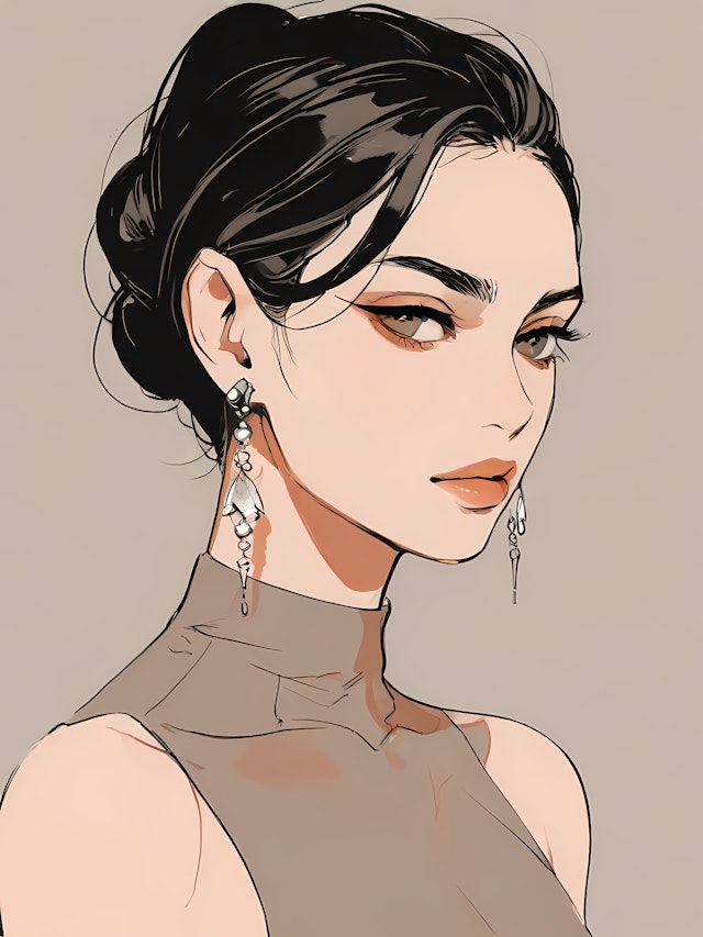 Elegant Woman Illustration