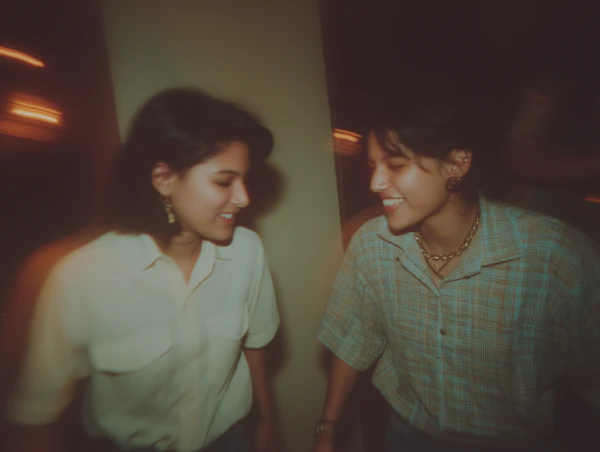 Candid Smiling Women