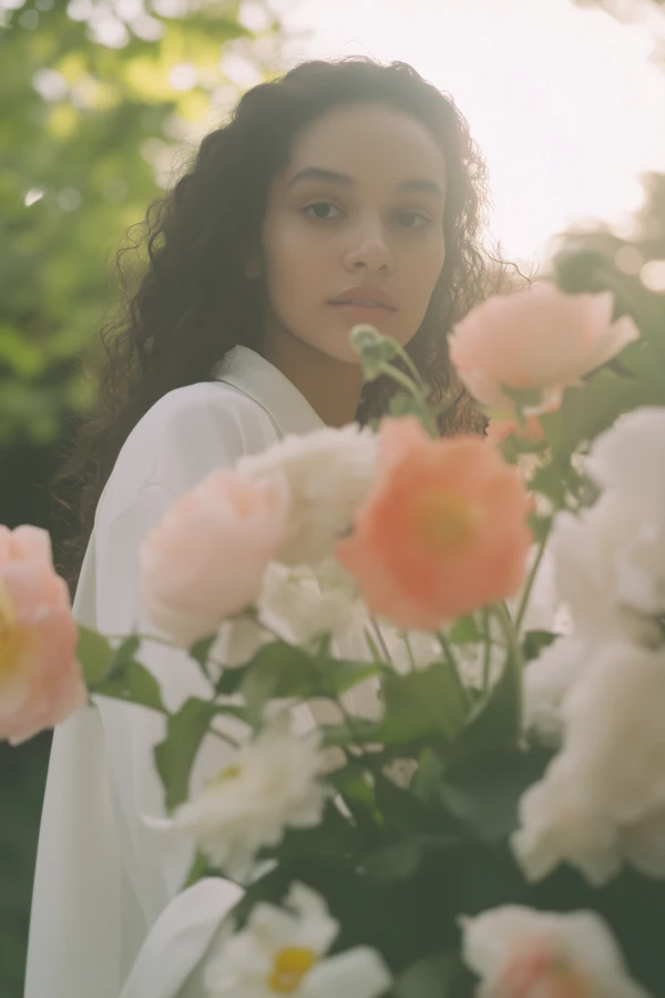 Dreamy Floral Portrait