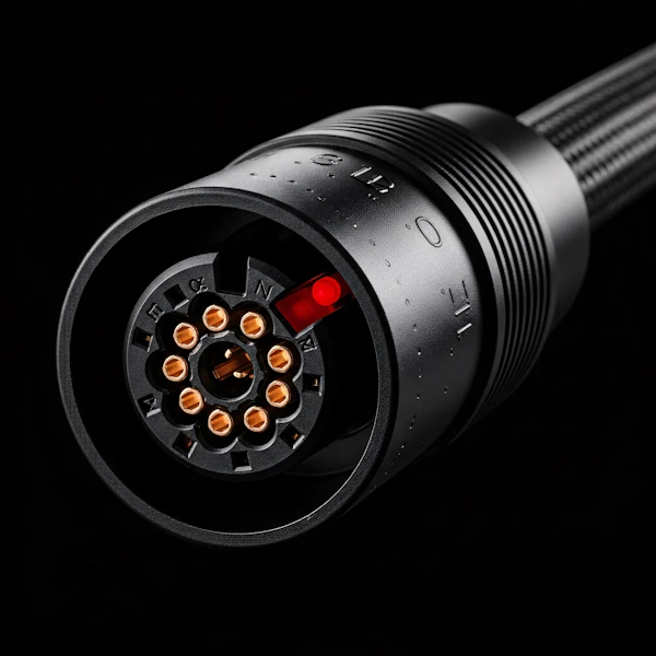 Black Connector Close-Up