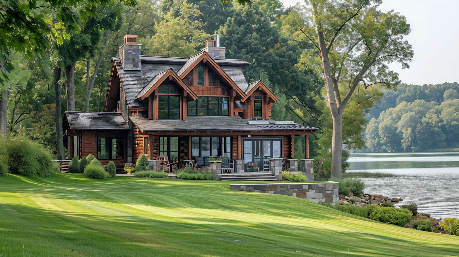 Serene Lakeside Luxury Home