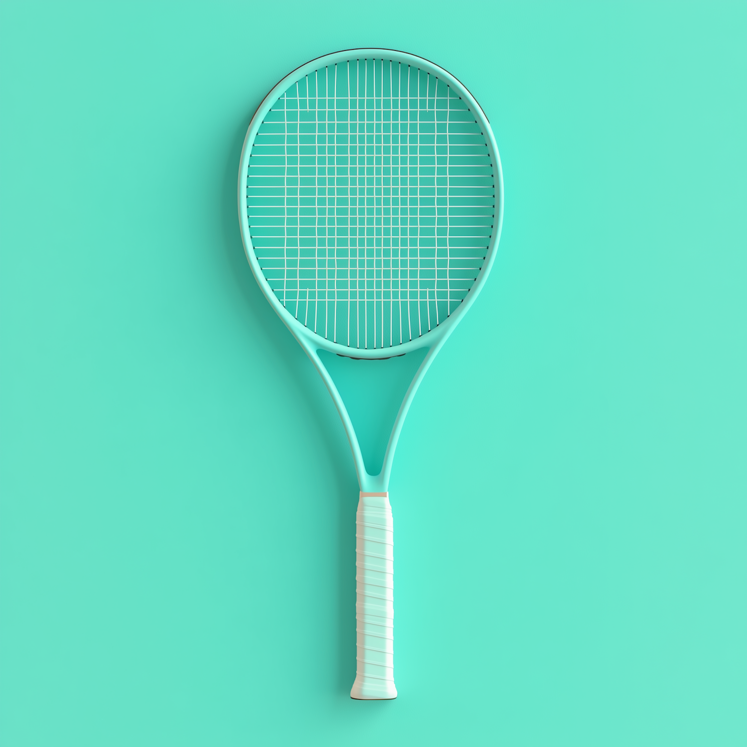 Minimalistic Tennis Racket Presentation