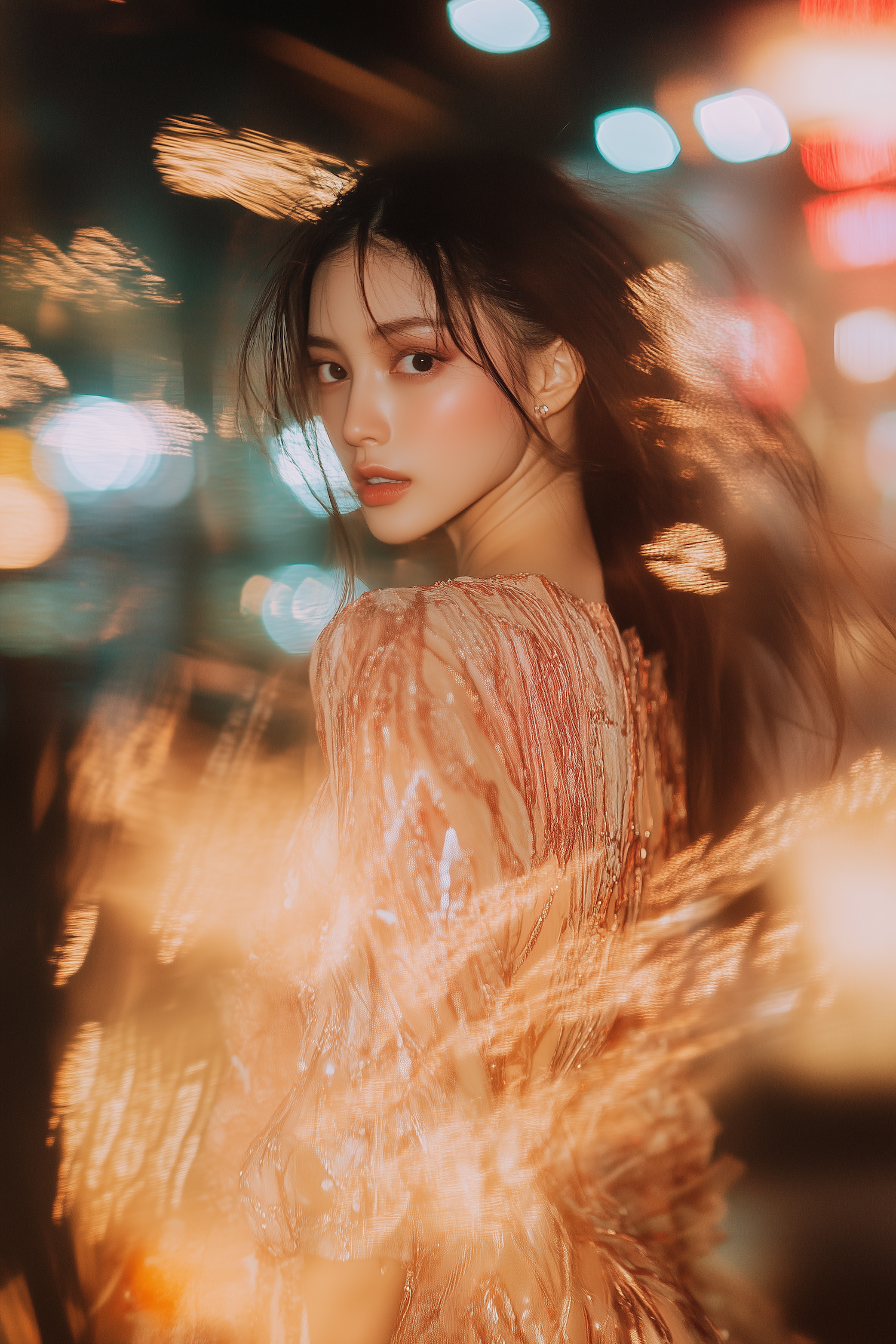 Dynamic Portrait of a Young Woman