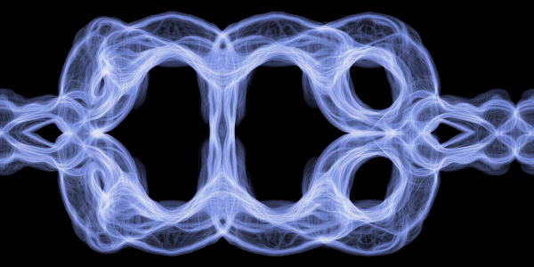 Glowing Blue Abstract Art