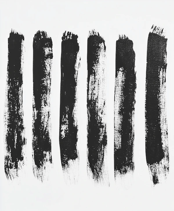 Minimalist Brushstroke Composition