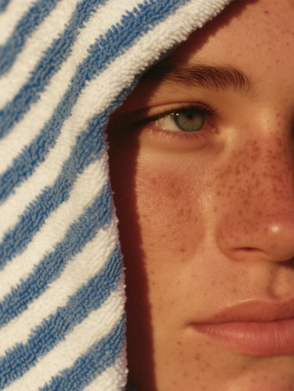 Close-Up Freckled Face