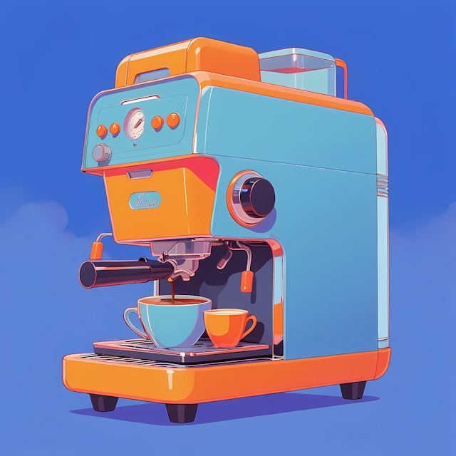 Retro Espresso Machine