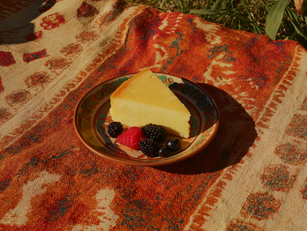 Plated Cheese Cake with Berries