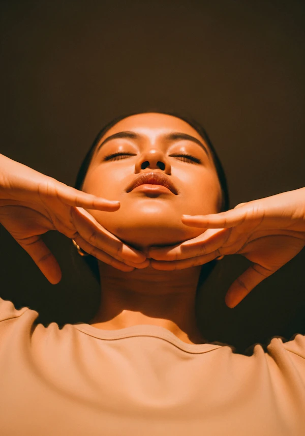 Serene Portrait Close-Up