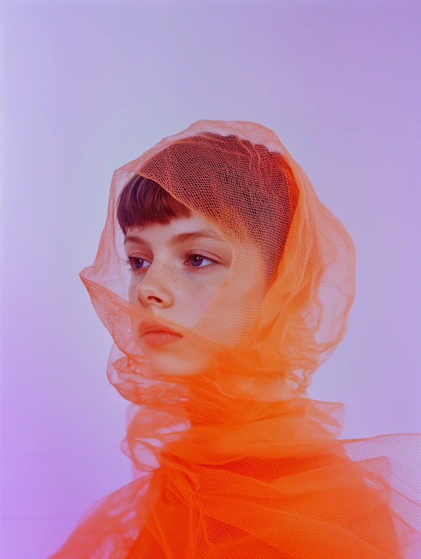 Ethereal Orange Portrait
