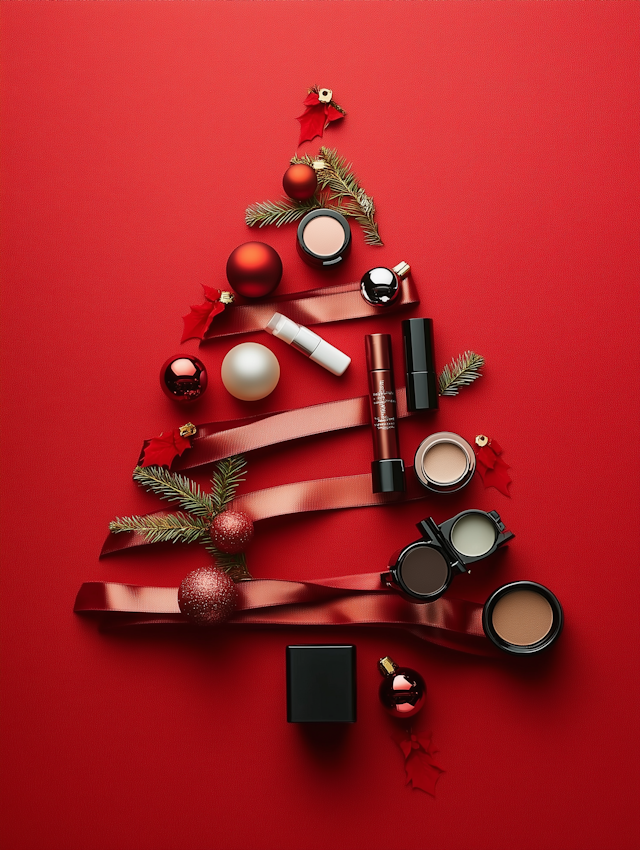 Festive Makeup Tree