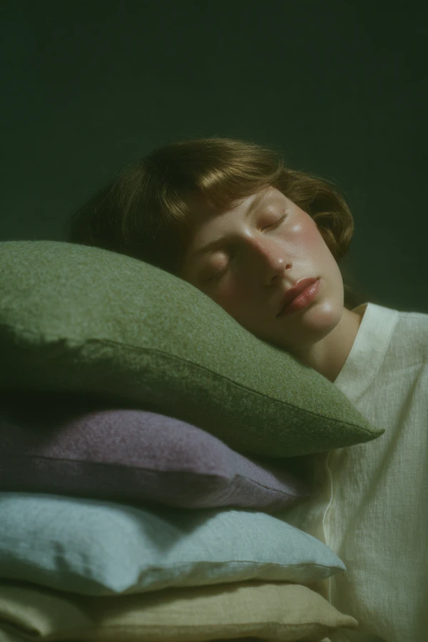 Tranquil Rest on Pillows