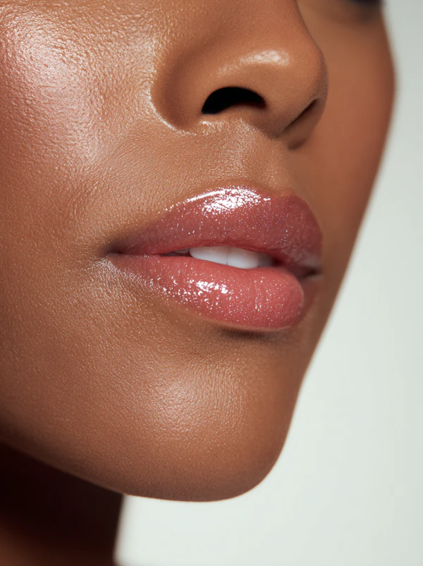 Glossy Lips Close-Up