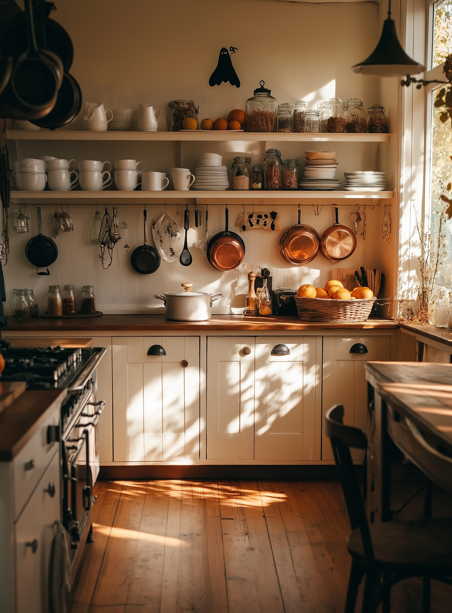 Cozy Sunlit Rustic Kitchen