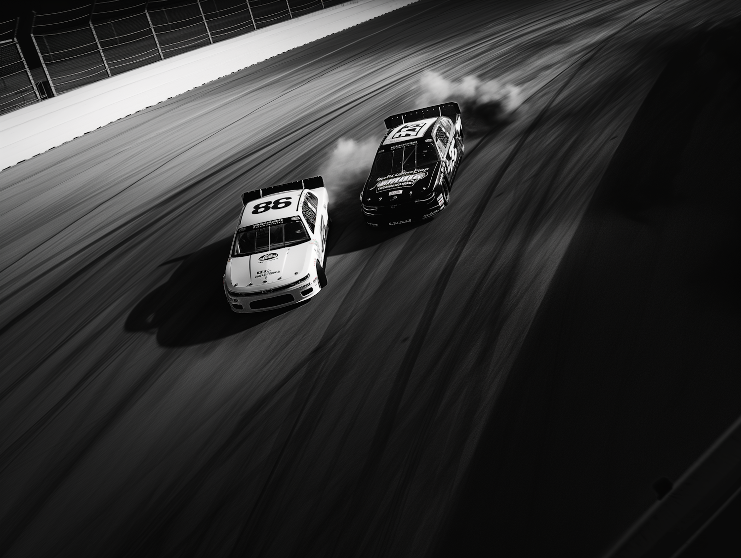 Monochrome Car Race Intensity