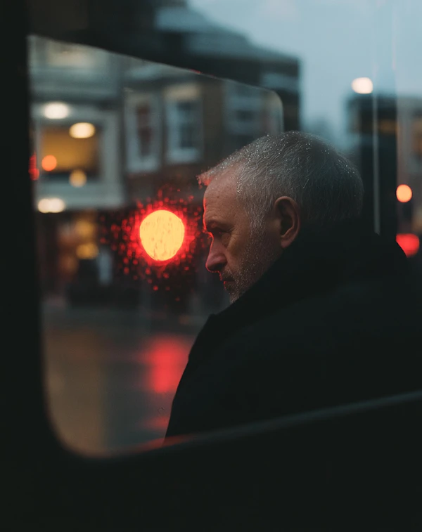 Contemplative Rainy Evening