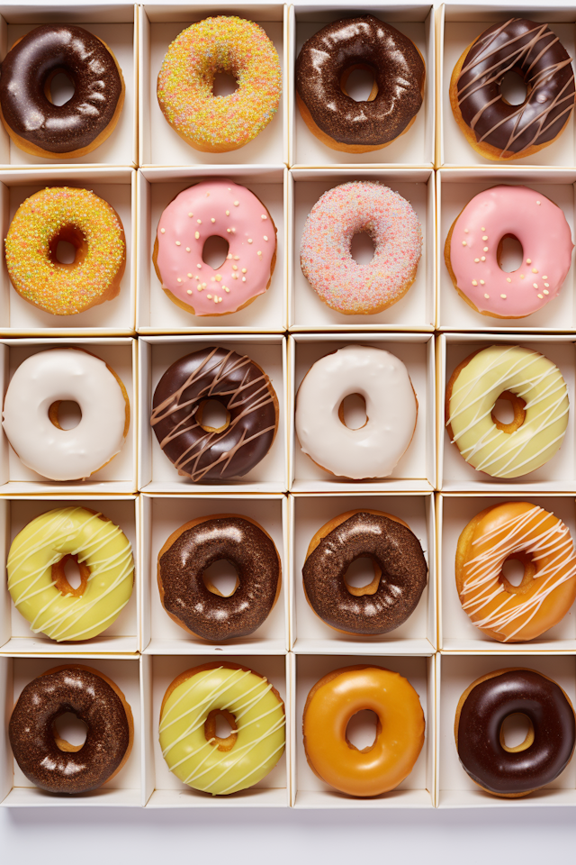 Assorted Gourmet Doughnuts Box