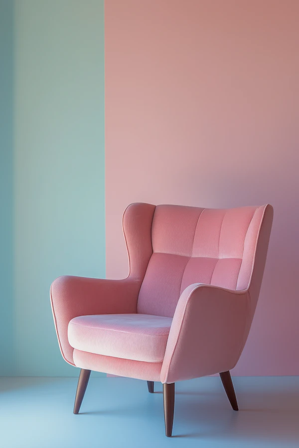 Modern Pink Armchair