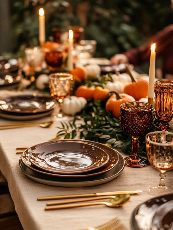 Autumn-Themed Dining Table