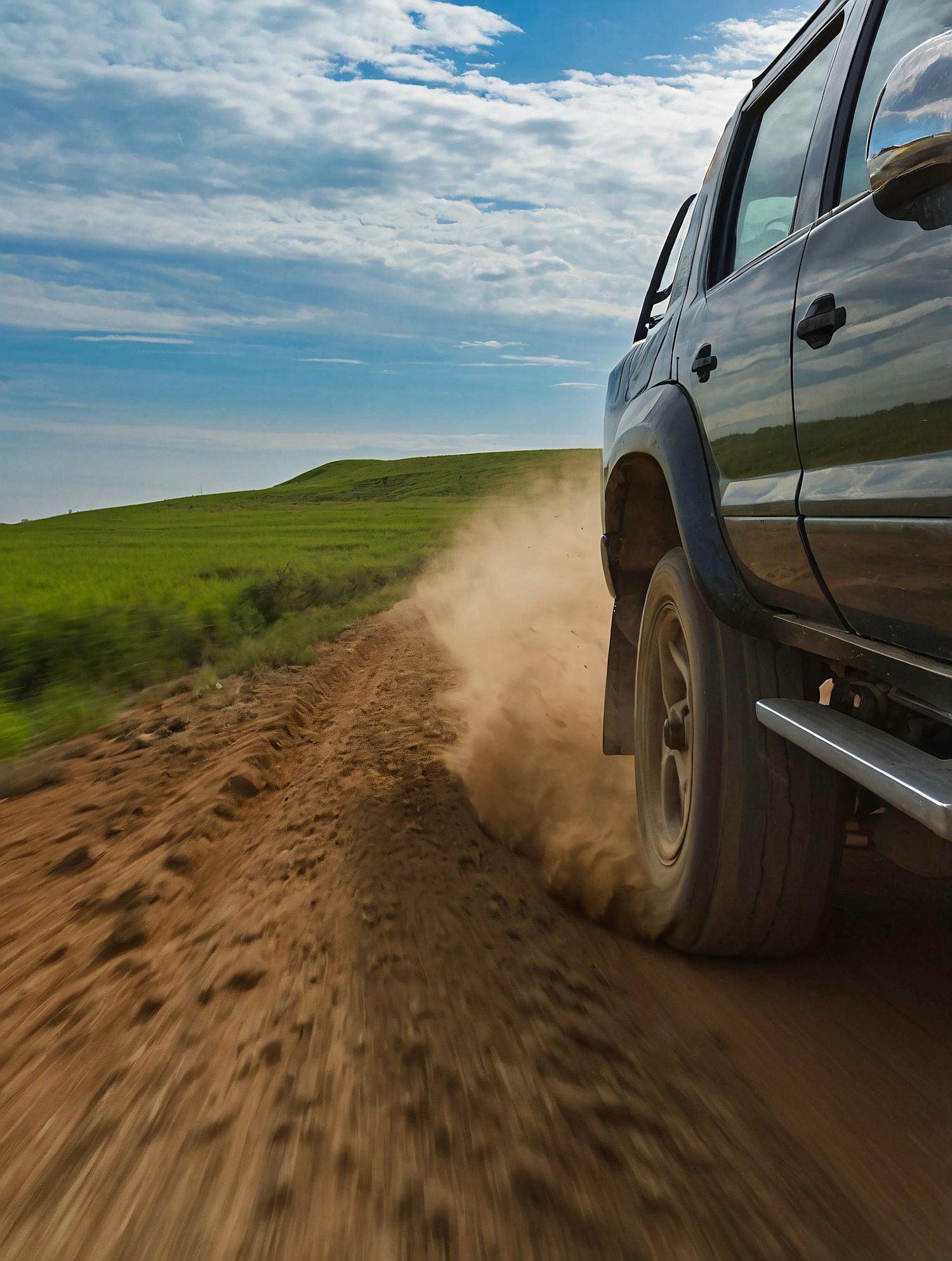 SUV Adventure on Dirt Road