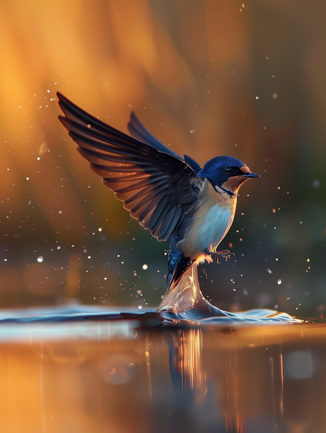 Swallow in Flight